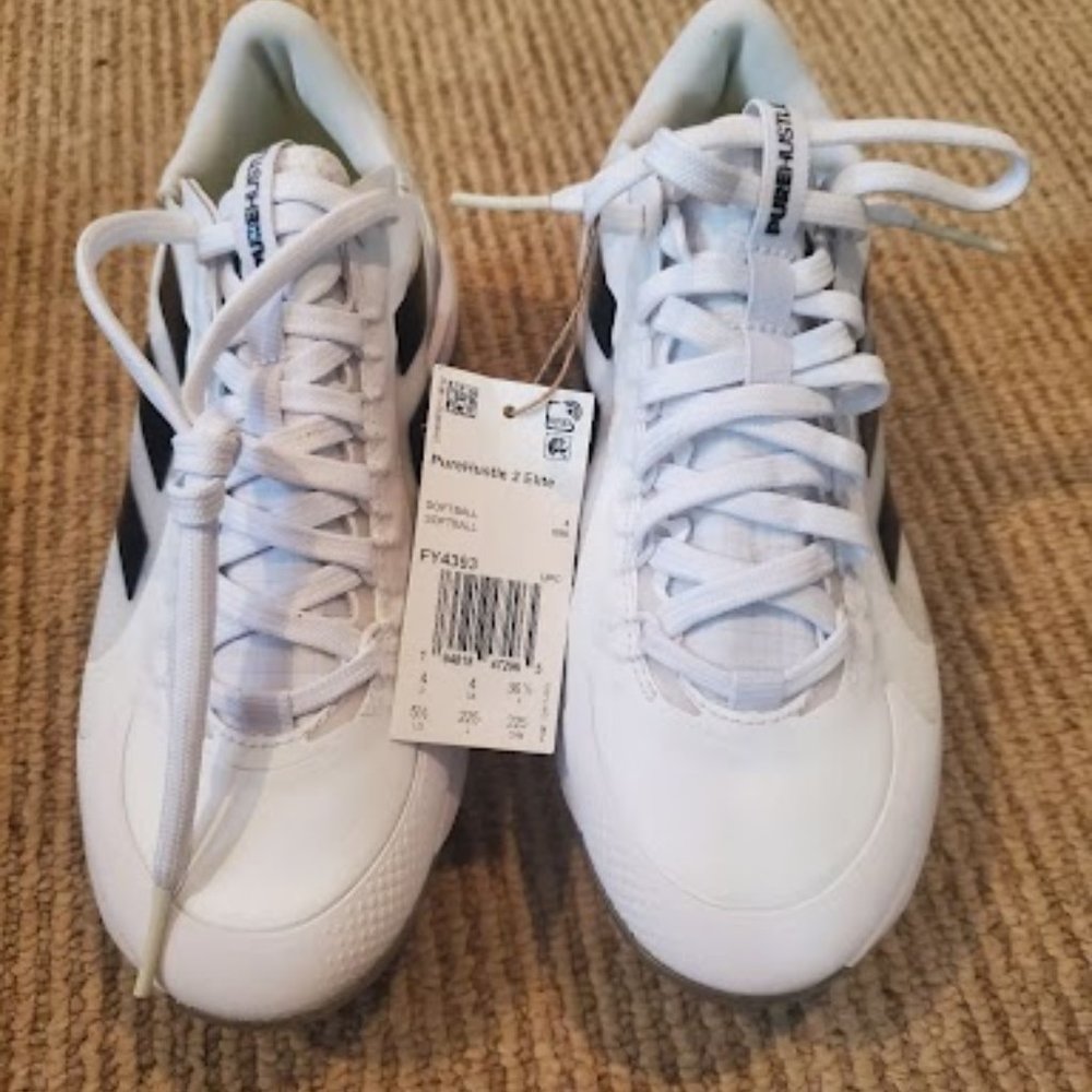 adidas Women's Purehustle 2 Elite Metal Fastpitch Softball Cleats - Picture 3 of 4